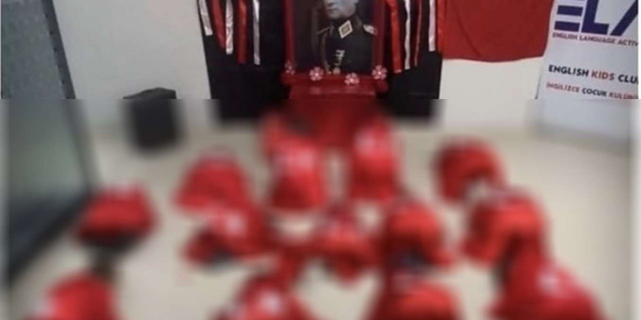 Çocukları kötü emellerine alet ettiler: "Mustafa Kemal'e tapınma" tepki çekti