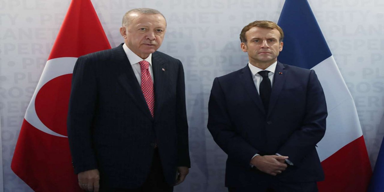 Cumhurbaşkanı Erdoğan, Fransa Cumhurbaşkanı Macron ile bir araya geldi