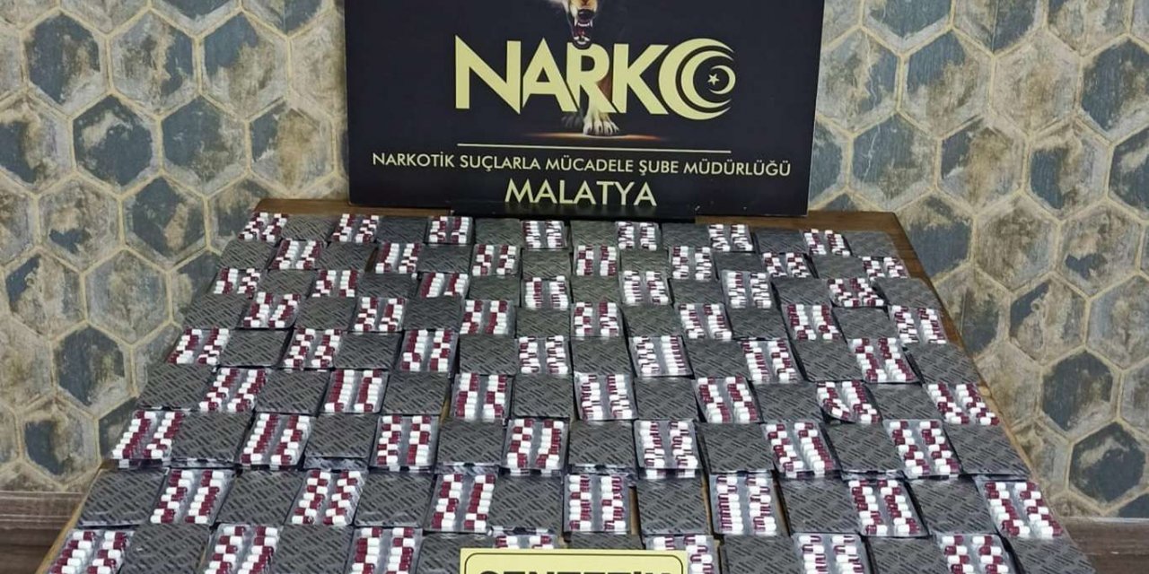 Malatya'da torbacı operasyonu: Binlerce sentetik hap ele geçirildi