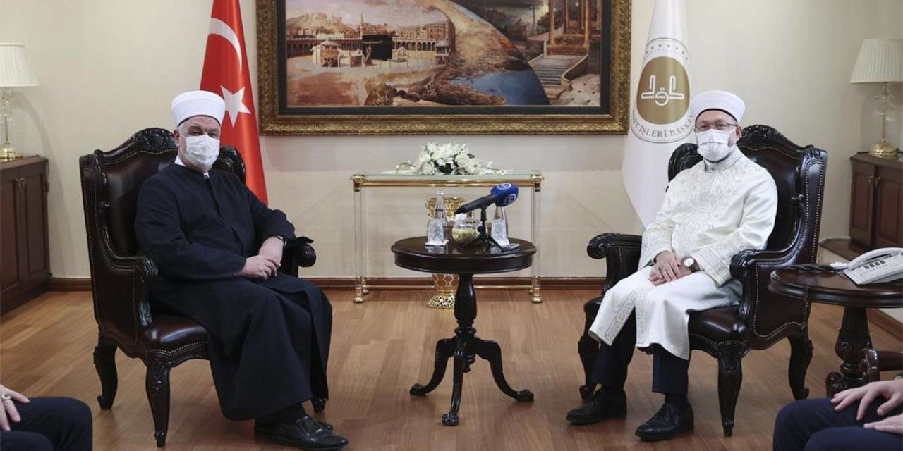 Erbaş, Bosna Hersek İslam Birliği Başkanı Kavazoviç’i kabul etti
