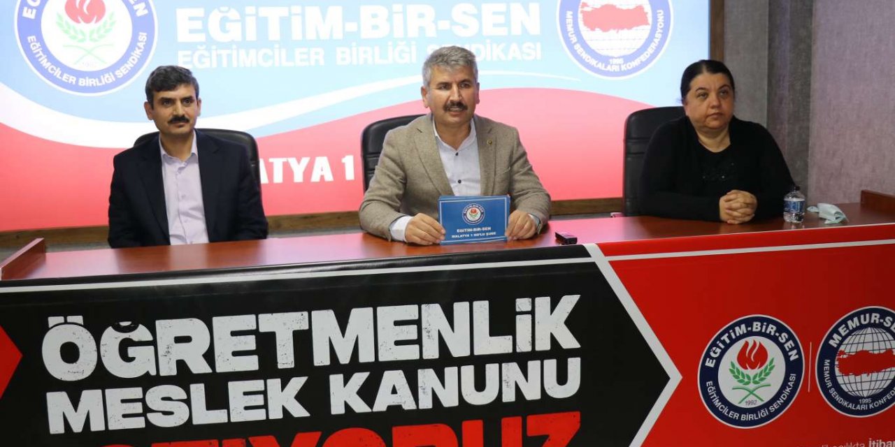 Eğitim-Bir-Sen Malatya Şubesinden "Öğretmenlik Meslek Kanunu" talebi