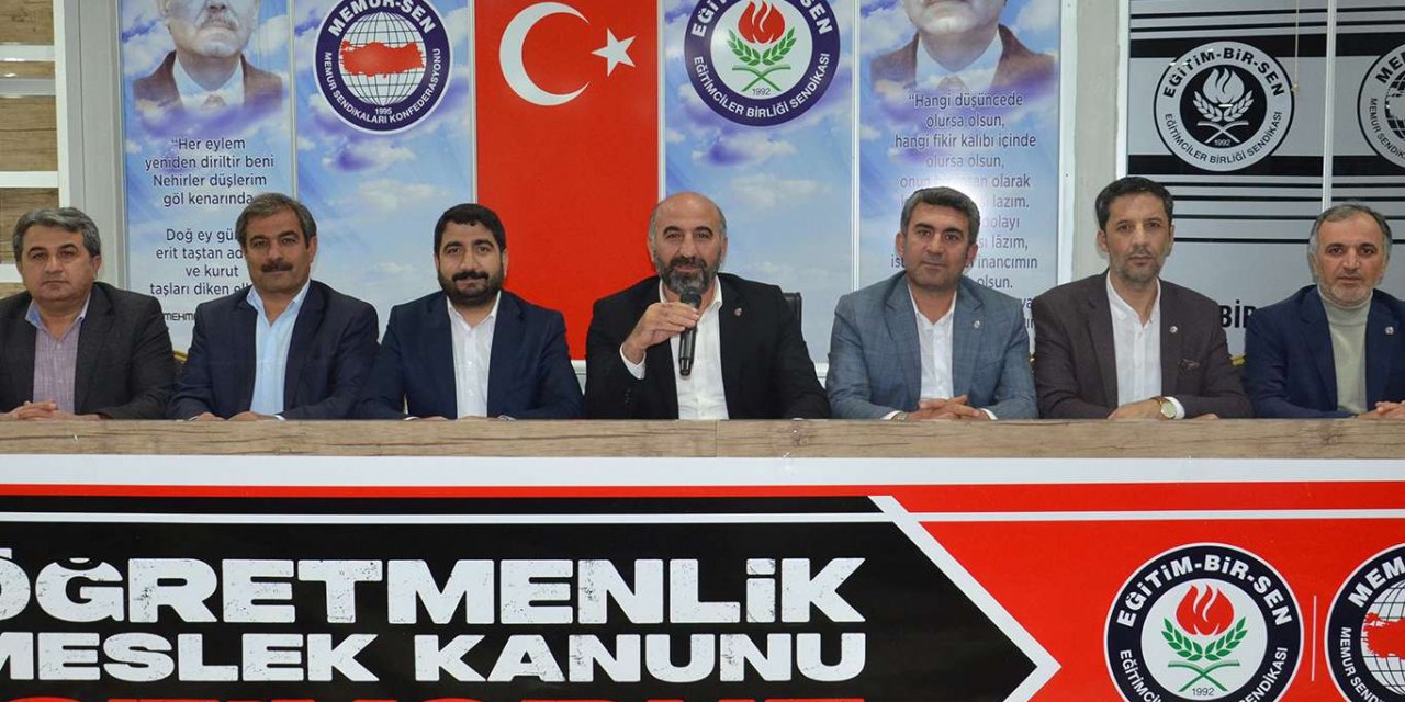 Eğitim-Bir-Sen Adıyaman: Öğretmenler olarak beklentimiz, özlük haklarımızın tanımlanması ve geliştir