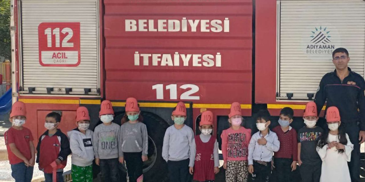 İtfaiye ekipleri öğrencilere eğitim verdi