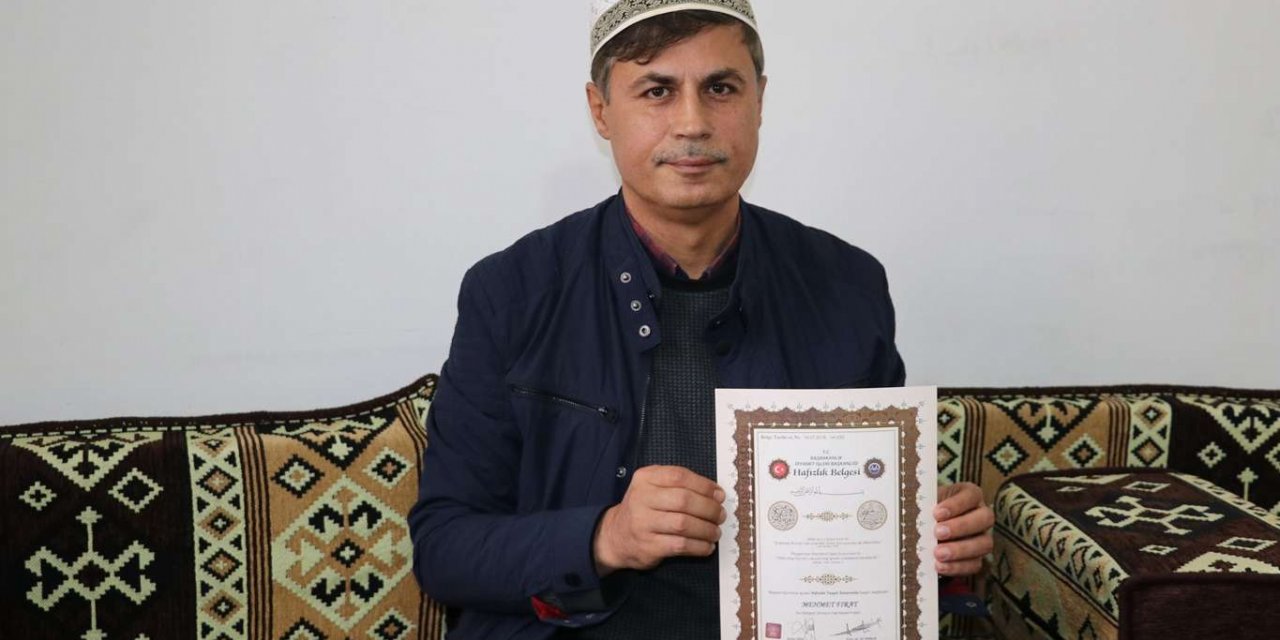 Hafızlık hayalini 45 yaşında gerçekleştirdi