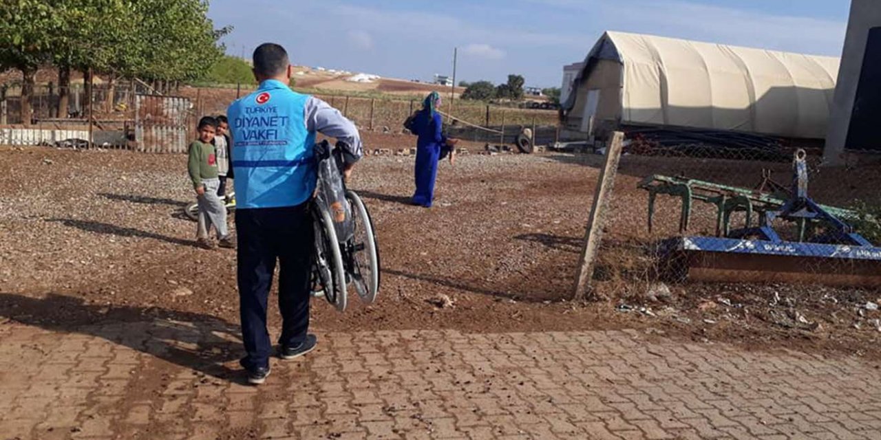 Adıyaman İl Müftülüğünden engelli vatandaşlara tekerlekli sandalye
