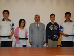 Matematik olimpiyatlarında dereceye girenler ödüllendirildi