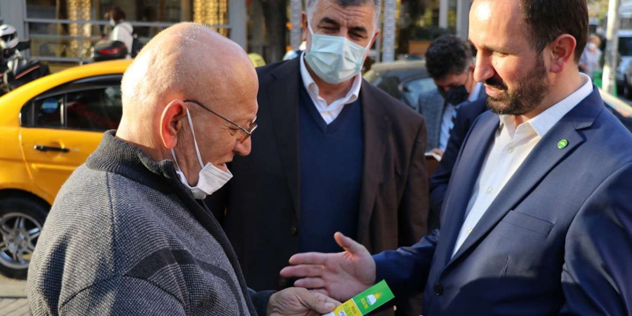 HÜDA PAR Ankara İl Başkanı Karaarslan Çankaya ilçesinde esnaf ziyaretinde bulundu