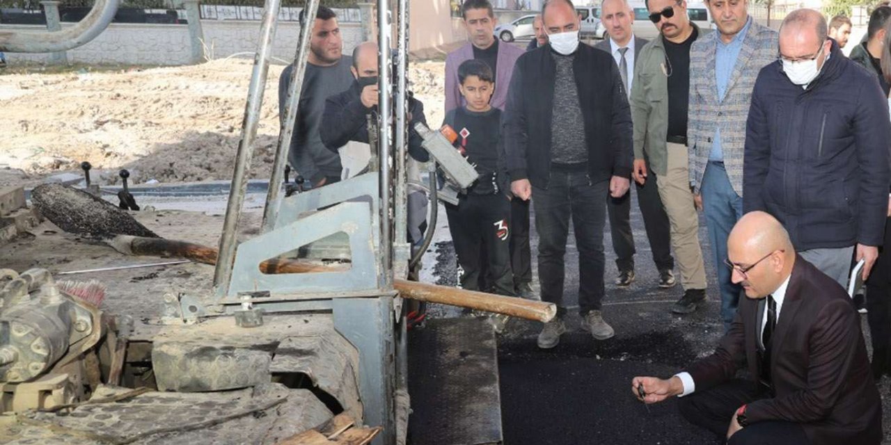 Van'ın İpekyolu ilçesinde yol çalışmaları sürüyor