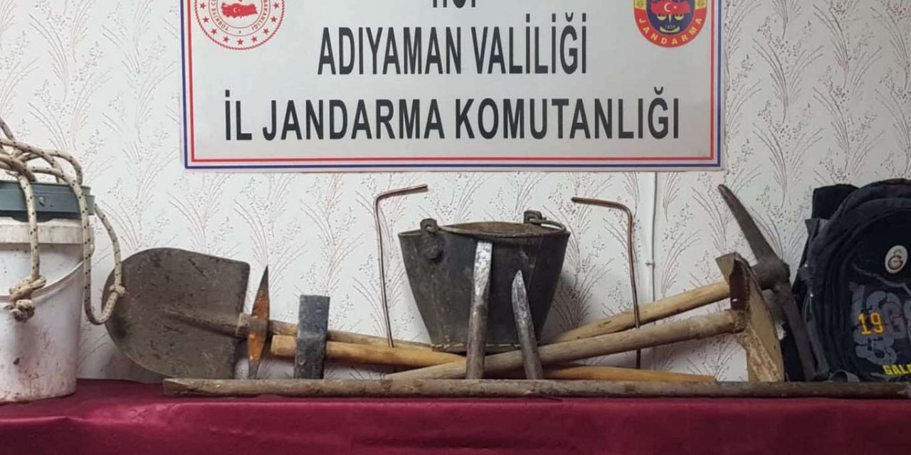 Sit alanında kazı yapan şahıslar hakkında yasal işlem yapıldı