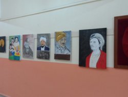 Kovancılar İmam Hatip'te resim sergisi