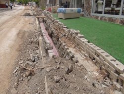 Elektrik hatları yeraltına çekiliyor