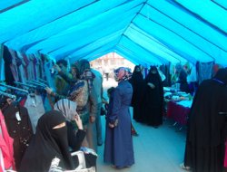 Hafızlık öğrencileri için kermes çadırı kuruldu