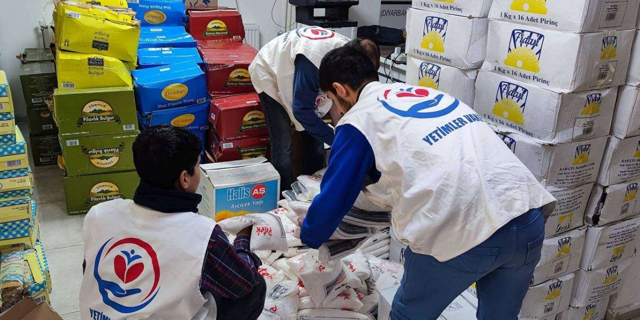 ​Yetimler Vakfı, "1001 Gıda Kolisi" çalışmalarına Diyarbakır'da başladı