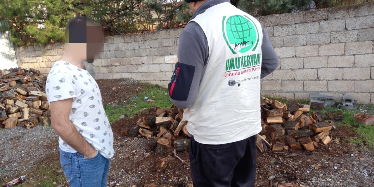 Umut Kervanı Çınar Temsilciliğinden mağdur aileye yakacak yardım