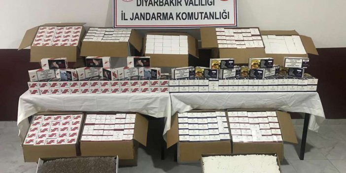 Diyarbakır'ın Ergani ilçesinde 130 bin kaçak makaron ele geçirildi