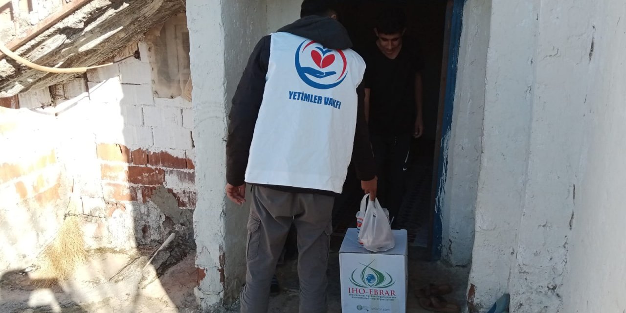 Yetimler Vakfı Ocak ayında Çınar'da 49 aileye kurban eti dağıttı