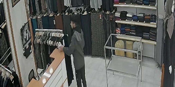 Diyarbakır Bağlar Sakarya Caddesi'nde sadaka kutusunu çalan hırsız iş yeri kamerasına takıldı