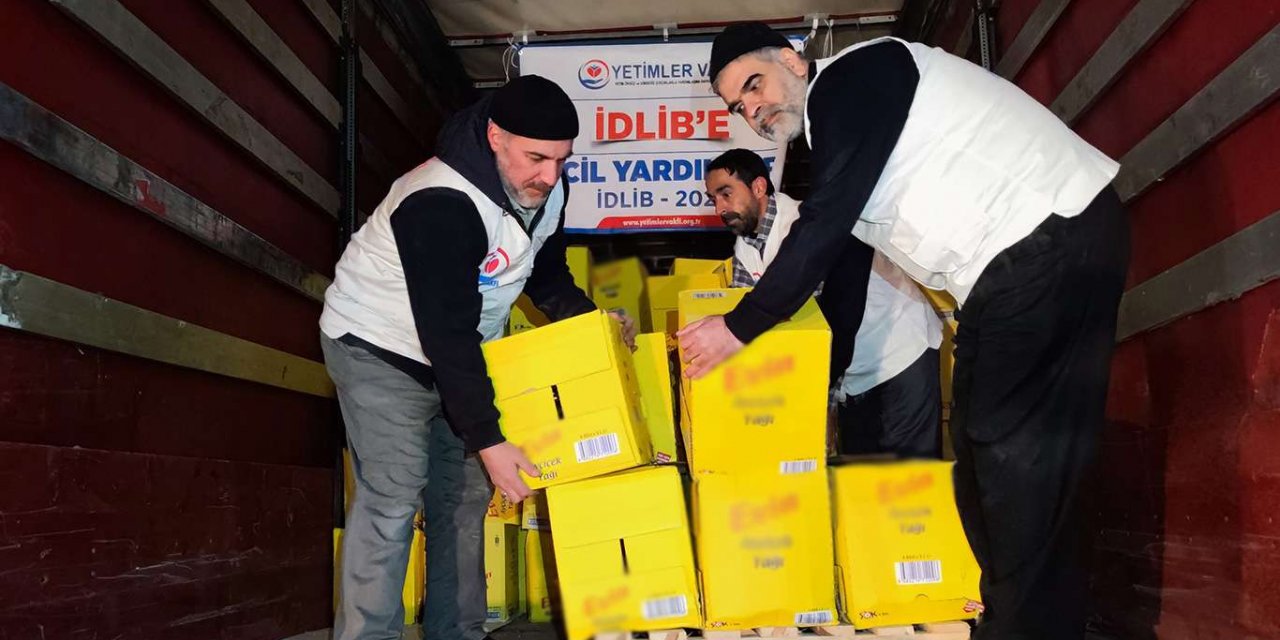 Yetimler Vakfı'ndan İdlib'e acil yardım