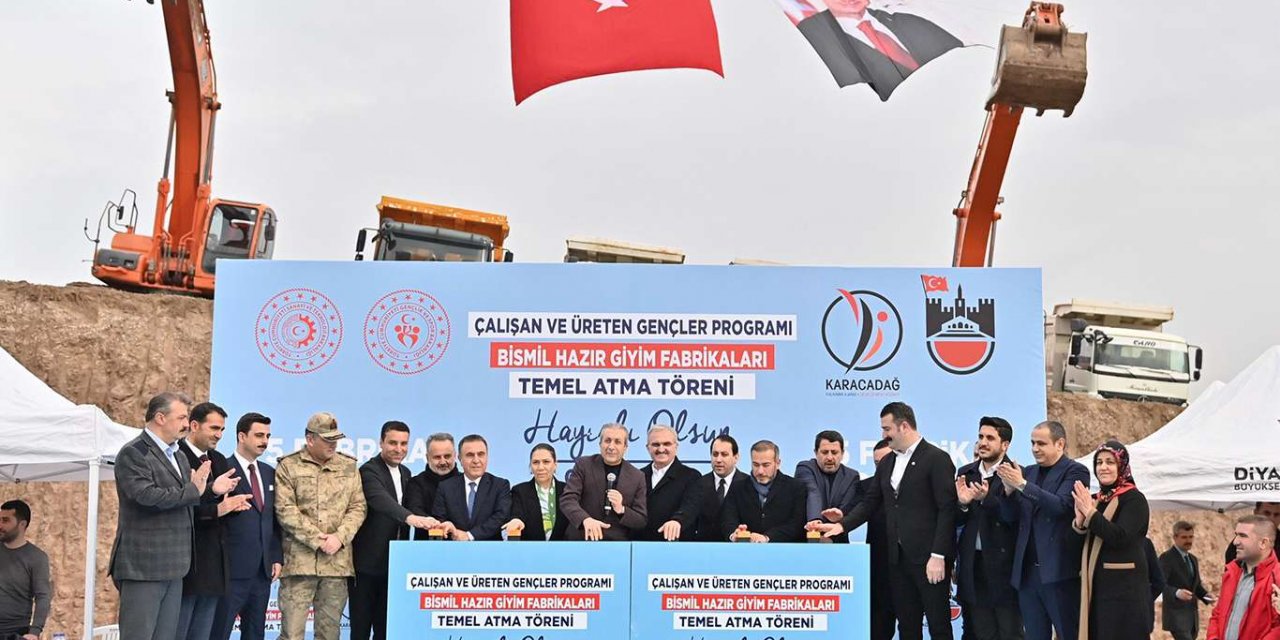 Bismil'de 5 tekstil fabrikasının temeli atıldı