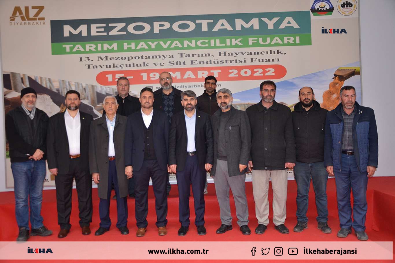 Faruk Dinç, "Mezopotamya Tarım Hayvancılık Fuarı"nı ziyaret etti