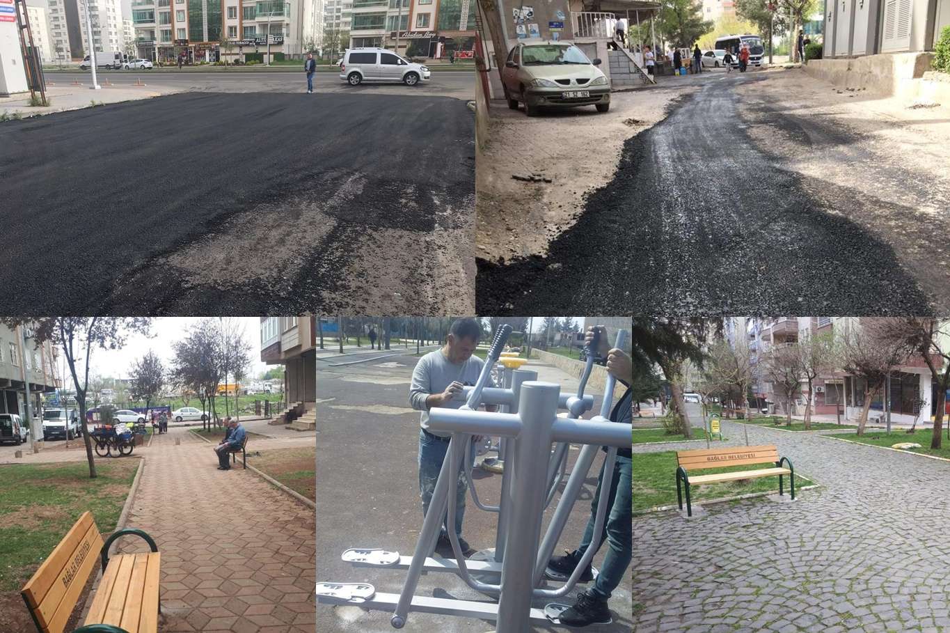 Bağlar'da park ve yol bakım çalışmaları devam ediyor