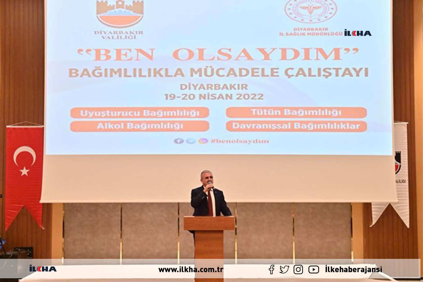Diyarbakır’da ‘Ben Olsaydım’ temalı bağımlılıkla mücadele çalıştayı başladı