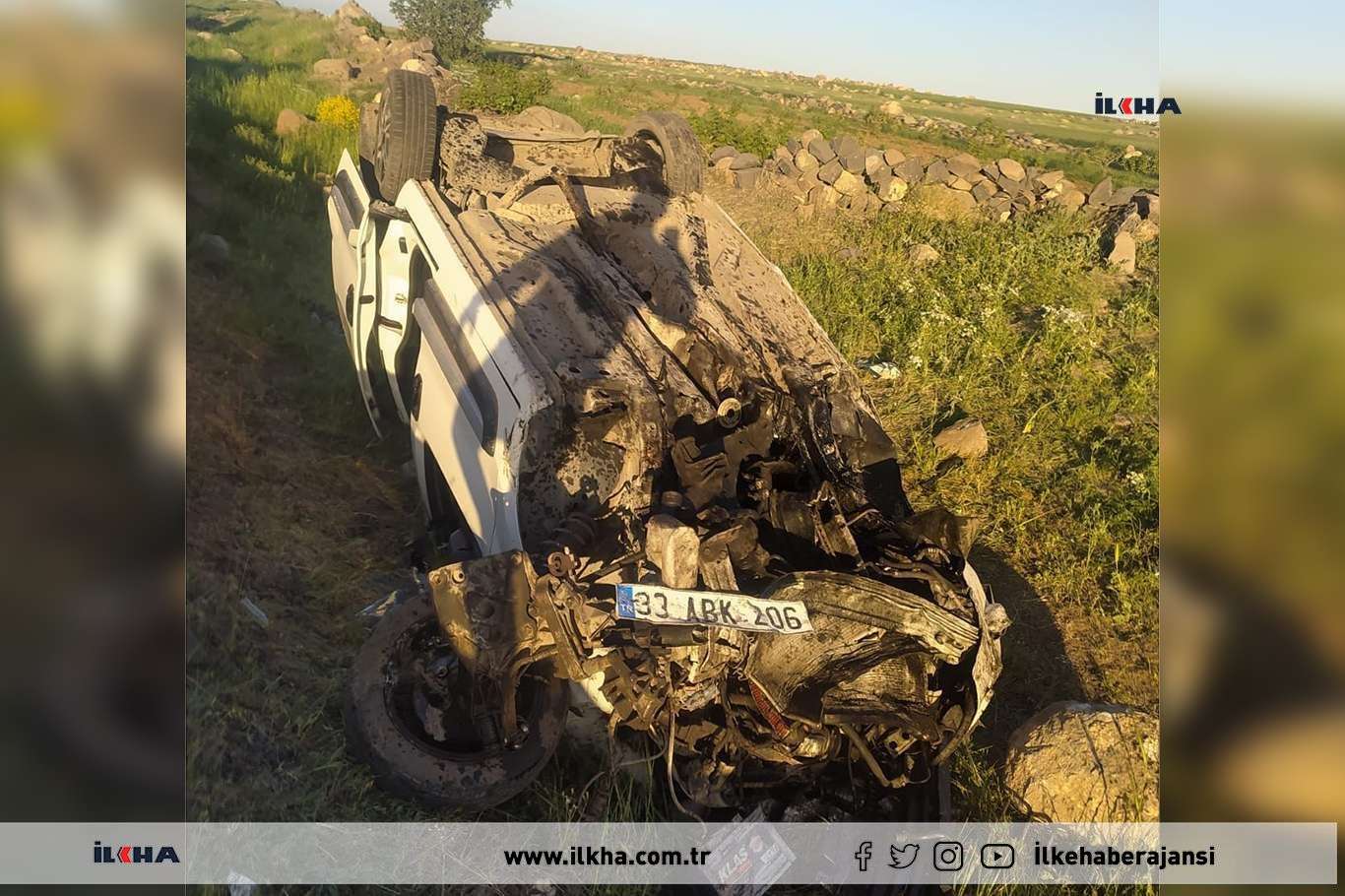 Li ser rêya Cizîr-Nisêbînê qeza: 2 mirî 1 birîndar