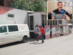Kan toplama TIR'ı Diyarbakır'da