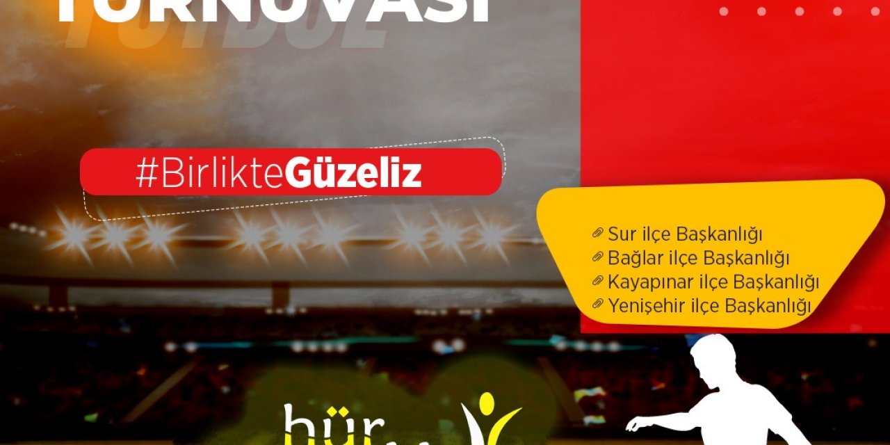 HÜDA PAR Diyarbakır Gençlik Kolları “Birlikte Güzeliz" sloganıyla futbol turnuvası düzenliyor