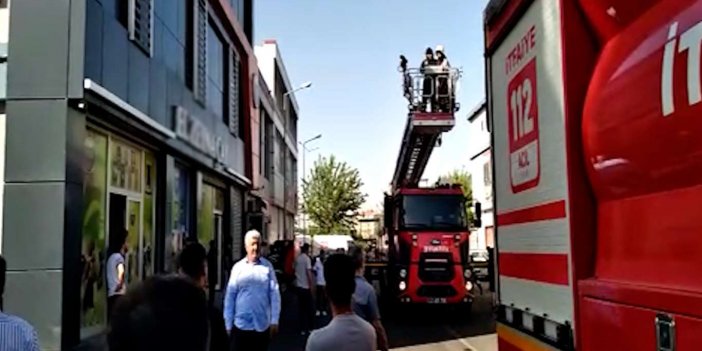 Diyarbakır Bağlar Toptancılar Sitesi G Blok'ta yangın