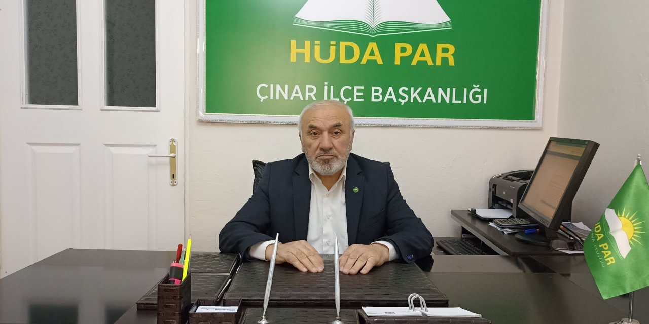 HÜDA PAR Çınar İlçe Başkanı Tekdal'dan Kurban Bayramı mesajı