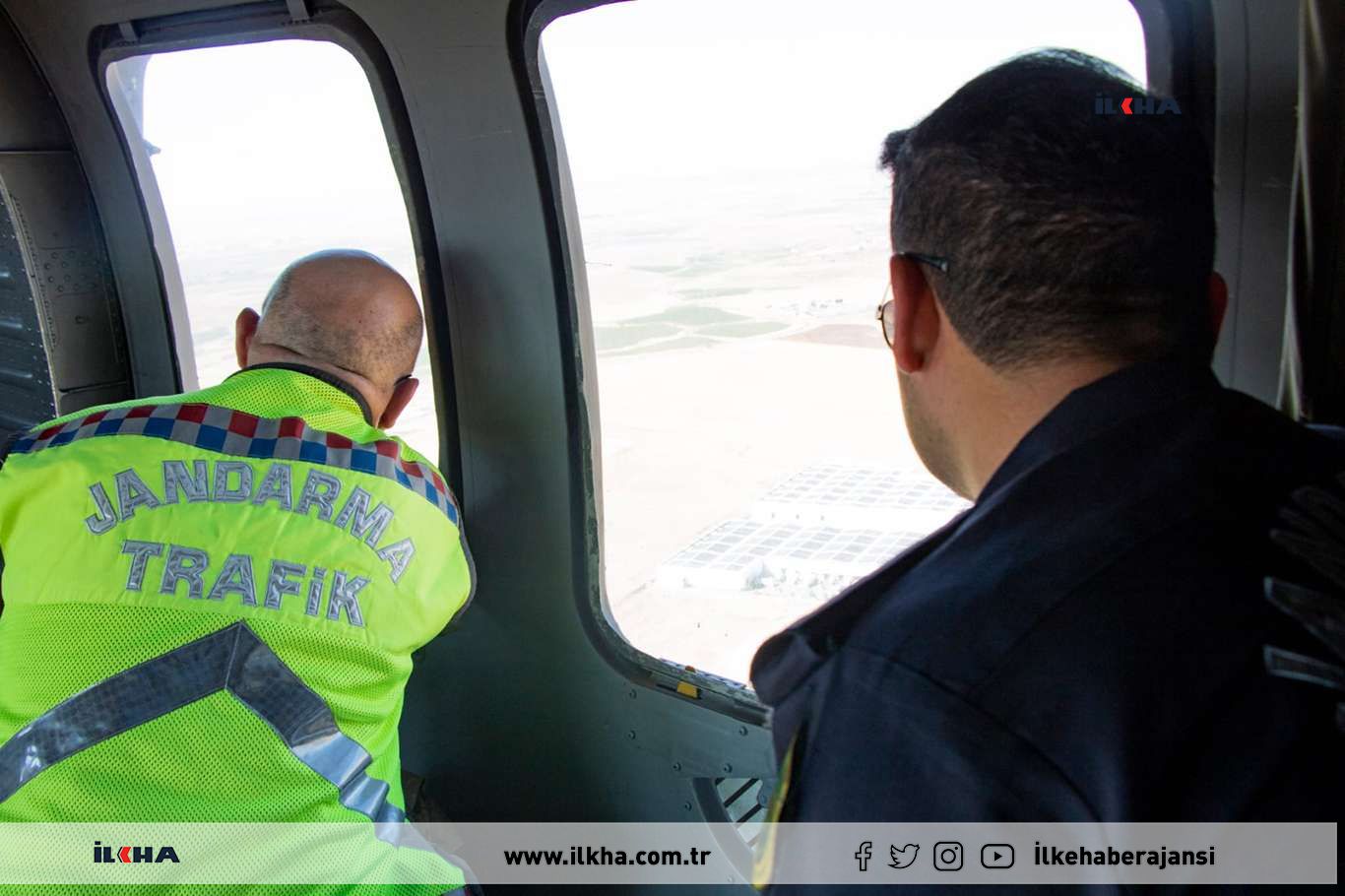 Diyarbakır'da helikopter destekli trafik denetimi