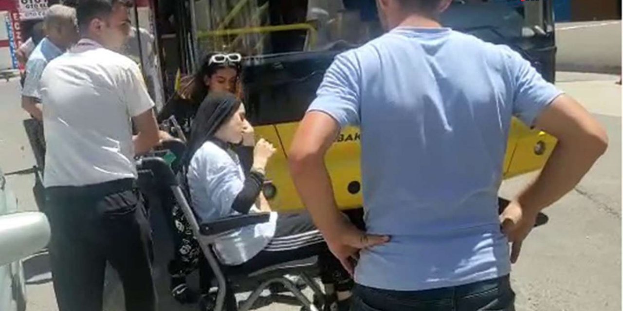 Diyarbakır'da otobüs şoförü, sıcaklık nedeniyle fenalaşan iki yolcuyu hastaneye yetiştirdi