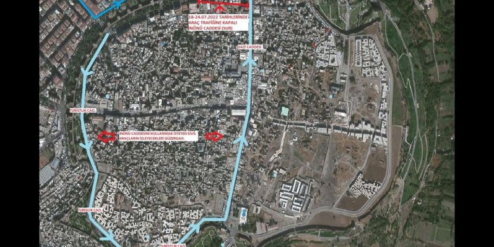 Diyarbakır İnönü Caddesi 18-24 Temmuz tarihlerinde araç trafiğine kapatılacak