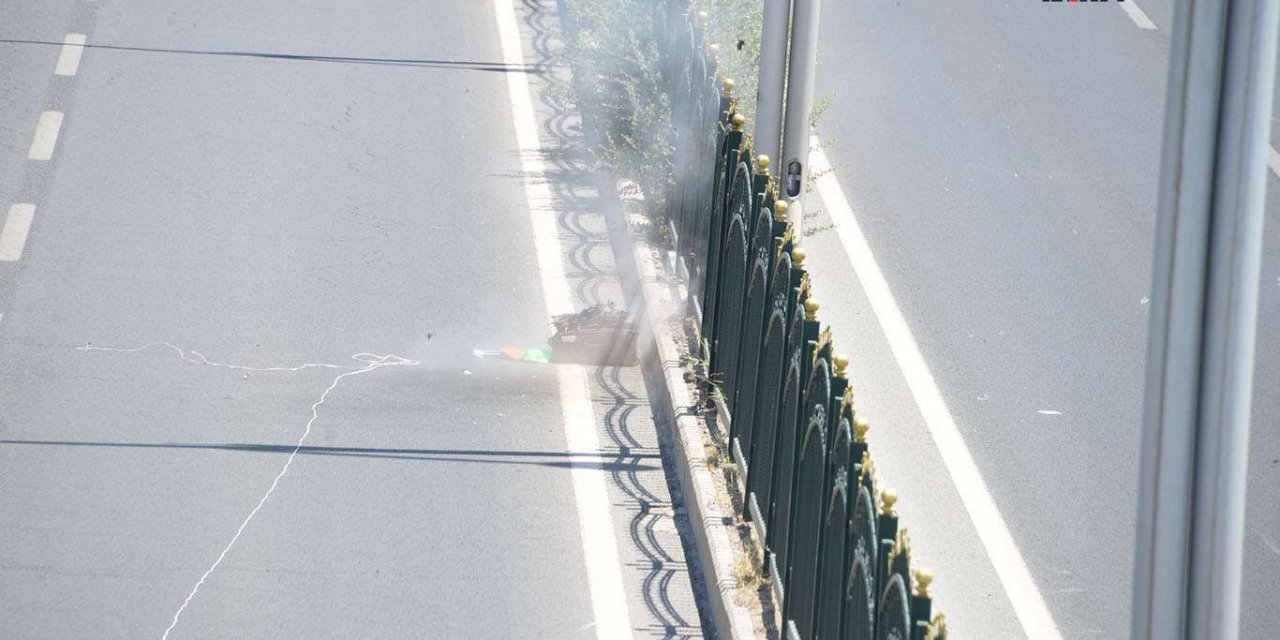 Diyarbakır'da yabancı uyruklunun polisten kaçarken yere attığı valiz paniğe neden oldu