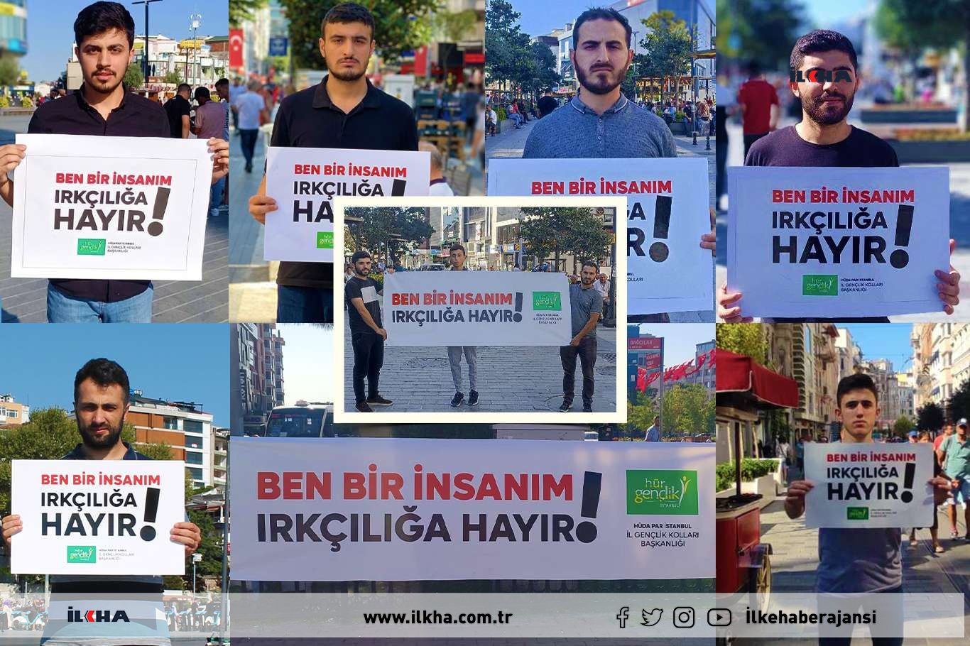 HÜDA PAR Gençlik Kolları'ndan ırkçılığa karşı anlamlı farkındalık çalışması