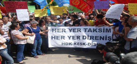 Diyarbakır'da 'Taksim' protestosu