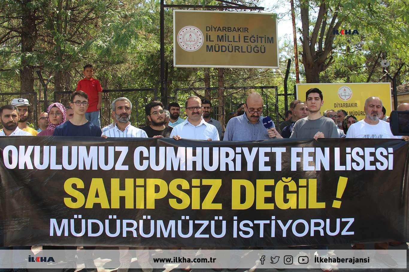 Ji bo Midûrê Mektebê yê ku ji wezîfeyê hatibû kirin daxuyaniya çapemenîyê hat kirin