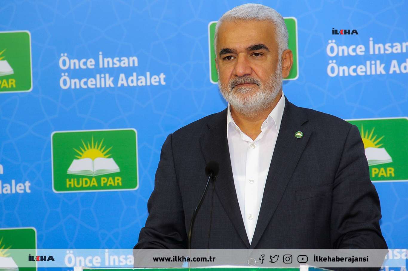 Ji Serokê Giştî yê HUDA PAR'ê Zekerîya Yapicioglu ji bo qezaya li Entab û li Dêrika Mêrdîn peyama sersaxîyê