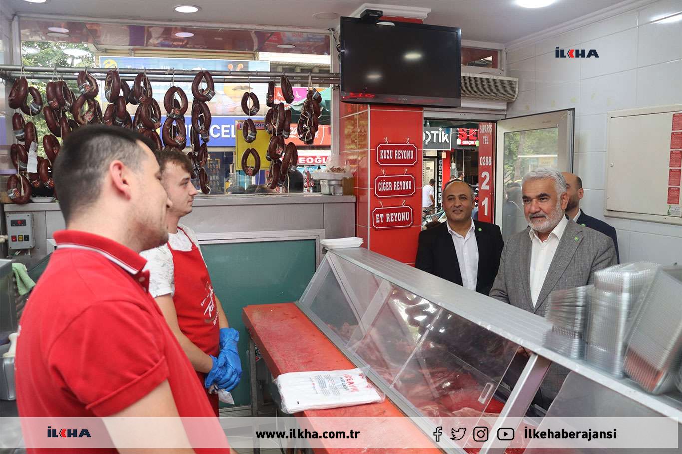 HÜDA PAR Genel Başkanı Yapıcıoğlu, Kırklareli'nde esnaf ziyaretinde bulundu