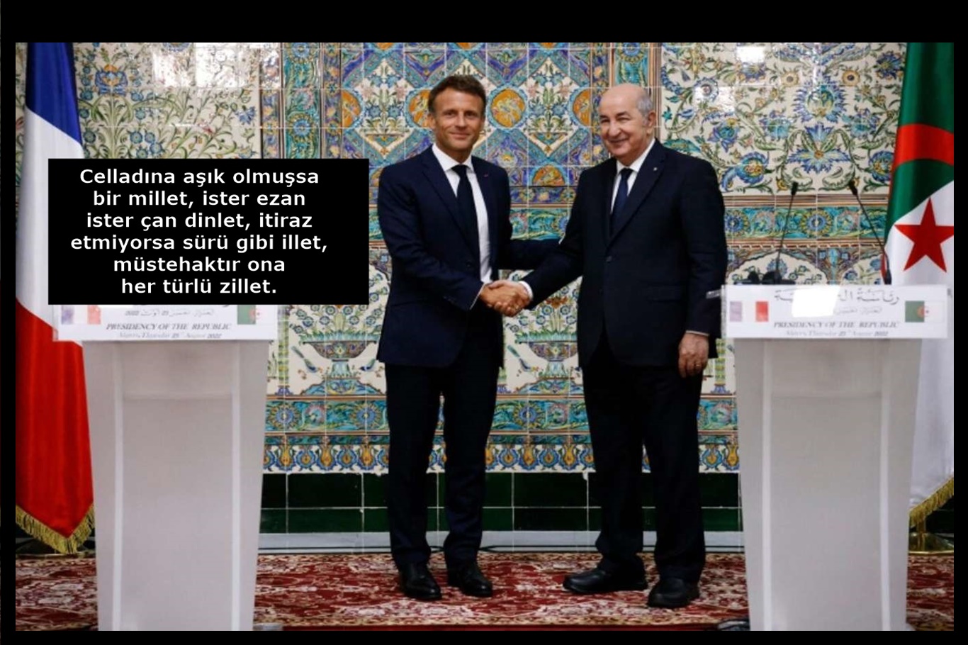 Fransa ve Cezayir "geri dönüşü olmayan ilerleme" bildirgesini imzaladı!