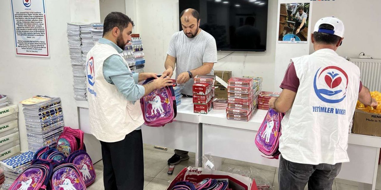 Yetimler Vakfı okul öncesinde binlerce yetimin kırtasiye ihtiyacını karşılıyor