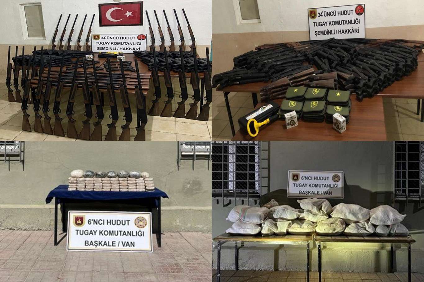 Di xeta sînor de pir tivingên nêçîrê û tiryak hat bidestxistin