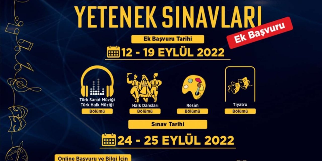 Kent Konservatuvarında başvurular uzatıldı