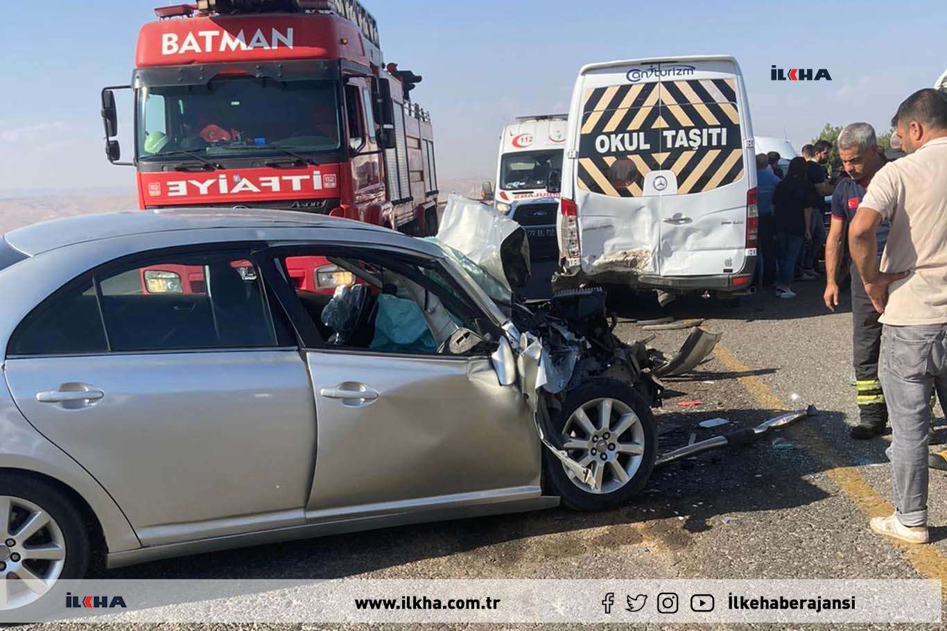 Mînîbusa ku karkeran vediguhast qeza kir: 6 birîndar