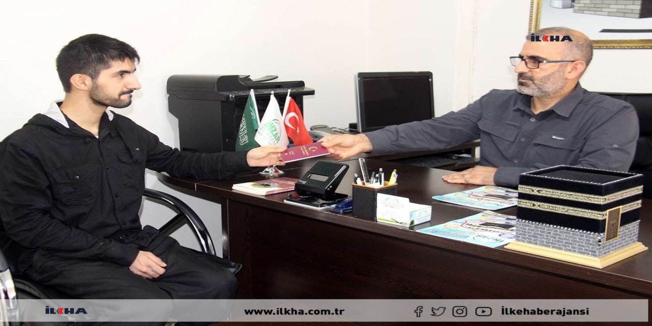 ​Diyarbakır'da ikamet eden engelli Musab'ın umre hayali gerçek oluyor