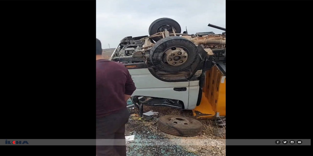 Li Dîyarbekir tir û qamyon li hev qelibîn: 4 birîndar