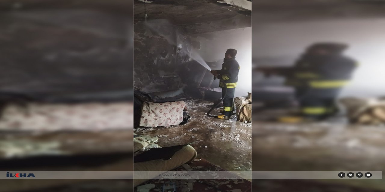 Diyarbakır’ın Silvan ilçesinde elektrik prizinden çıkan yangın maddi hasara neden oldu