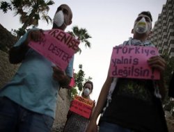 Tel Aviv'de Erdoğan karşıtı eylem