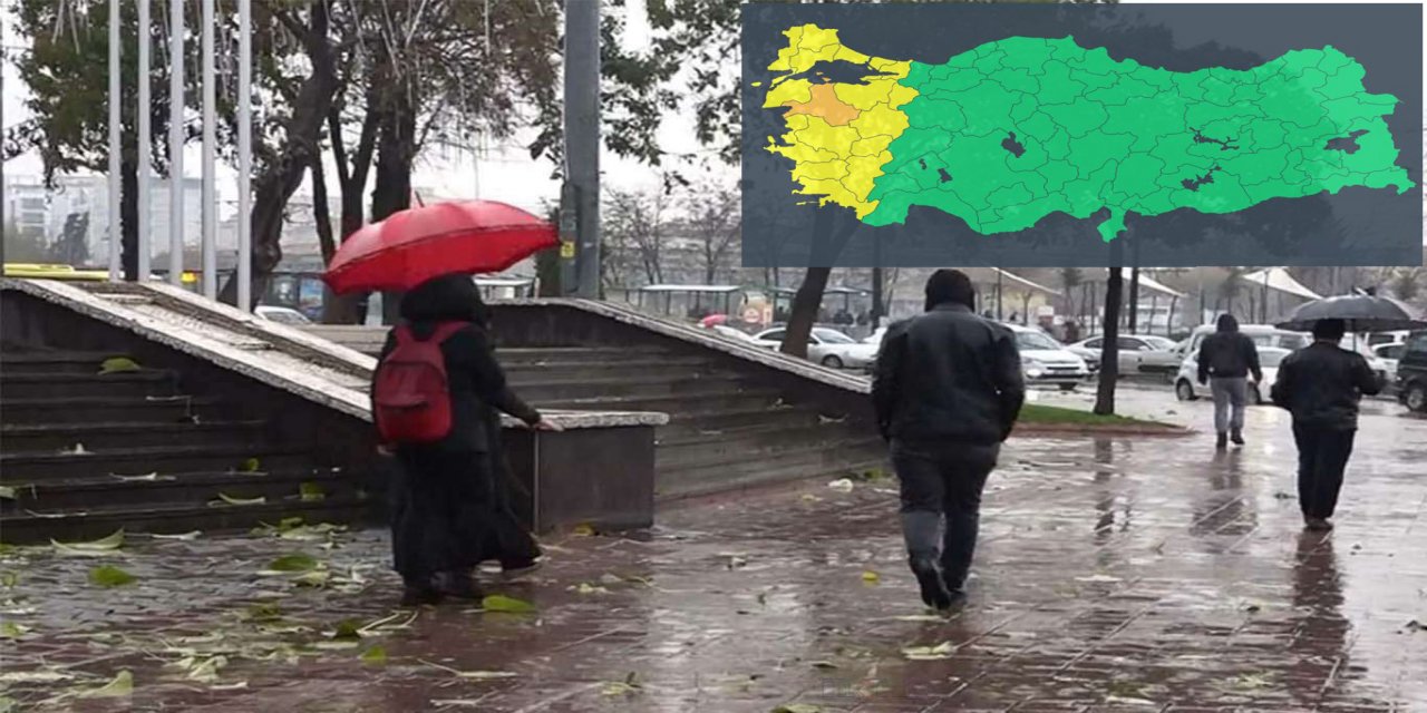17 il "sarı" ve "turuncu" uyarı